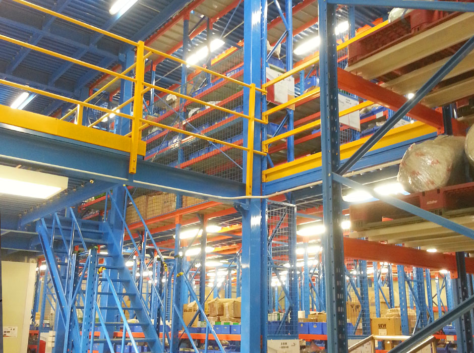 德國SEW三層閣樓式貨架【易達貨架】